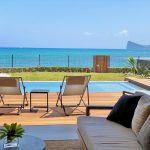 Pointe Azur private pool area sea view