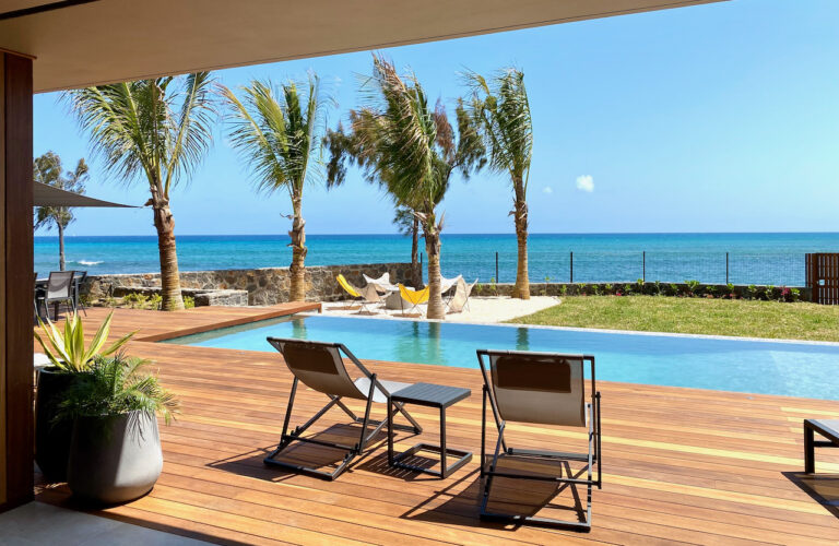 Pointe Azur private pool area sun downer