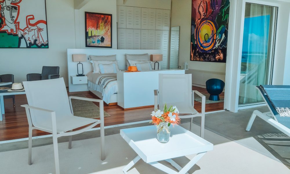 Villa Brisas beachfront master bedroom terrasse