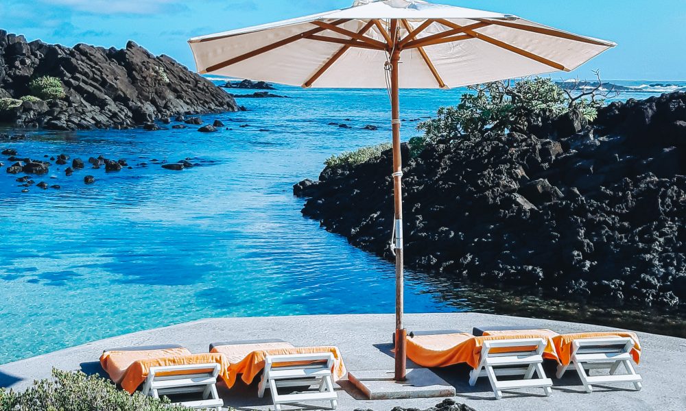 Villa Brisas beachfront sun bathing platform
